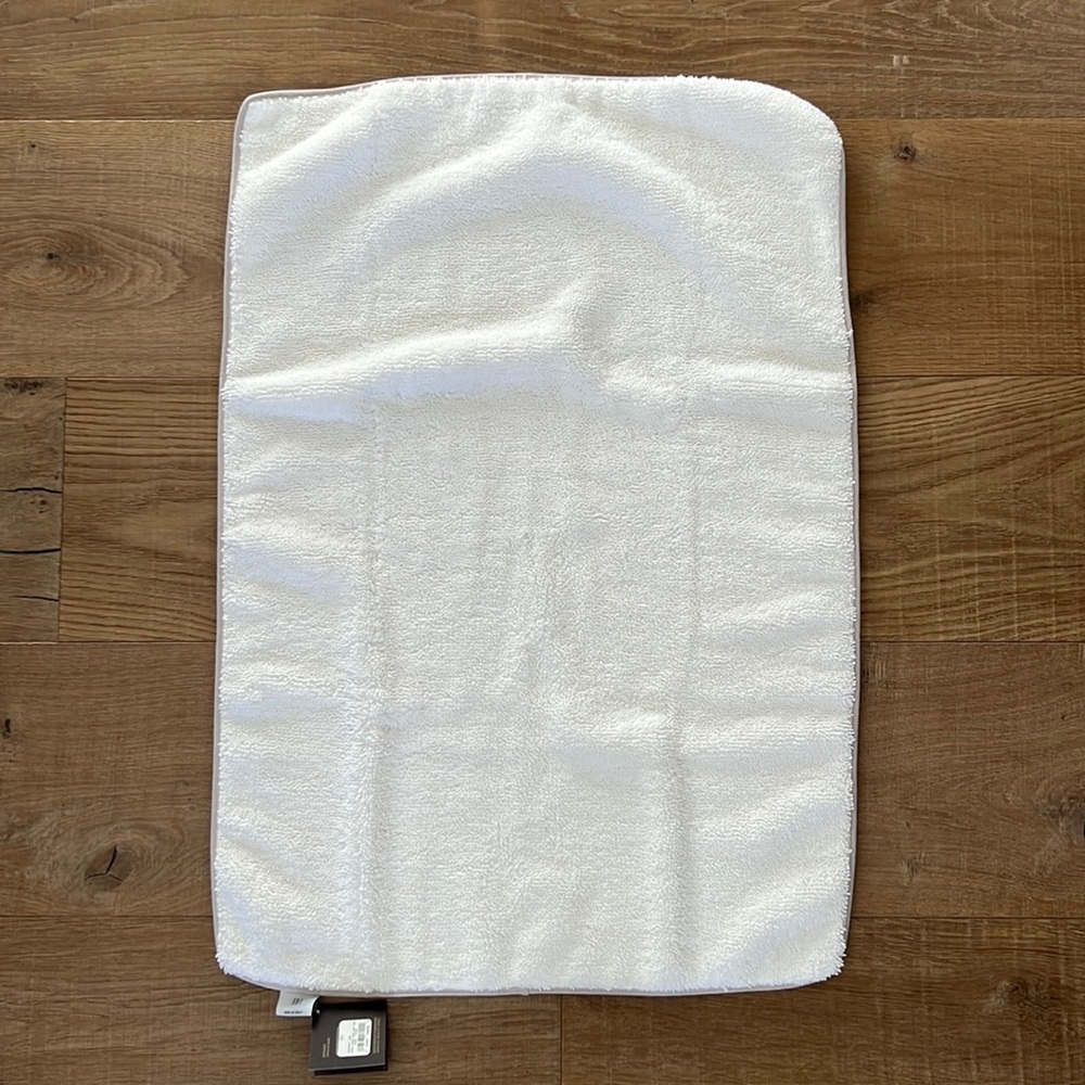 Restoration Hardware Piped 650-Gram Turkish Bath Mat 19” x 31” Ash